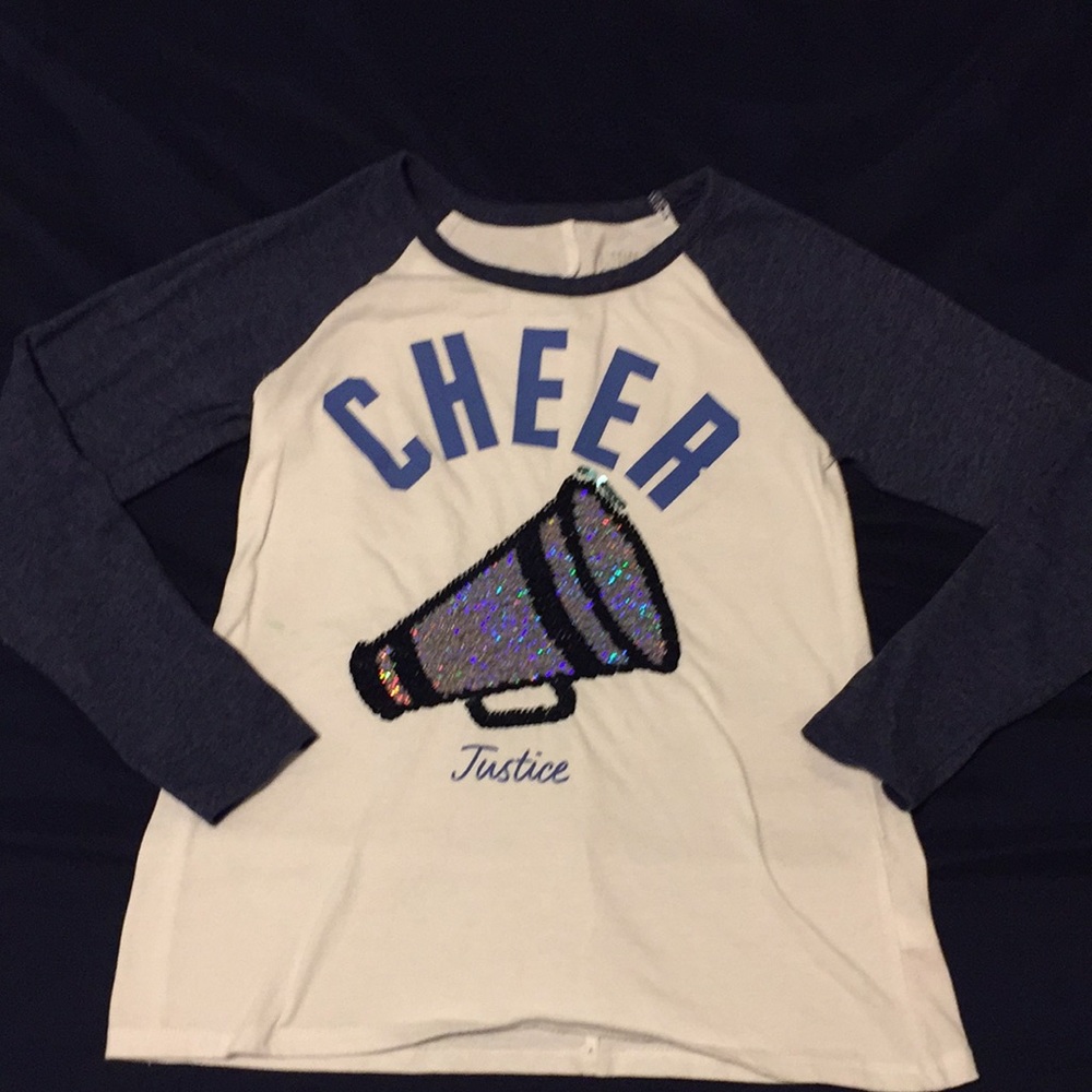 Justice CHEER long sleeve top size 7 GUC